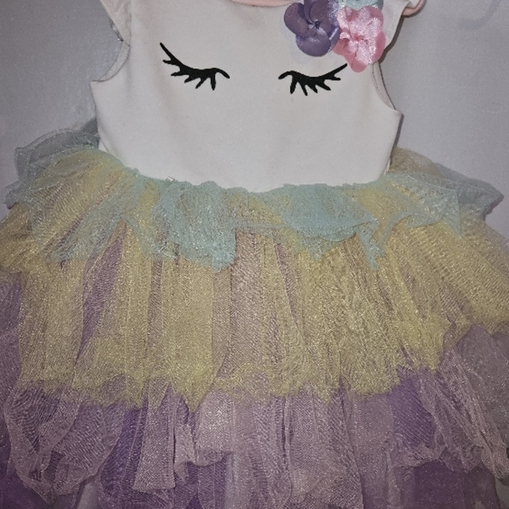 Unicorn Birthday Tutu Dress by ERAY KIDS Sz3Y - Picture 4 of 14